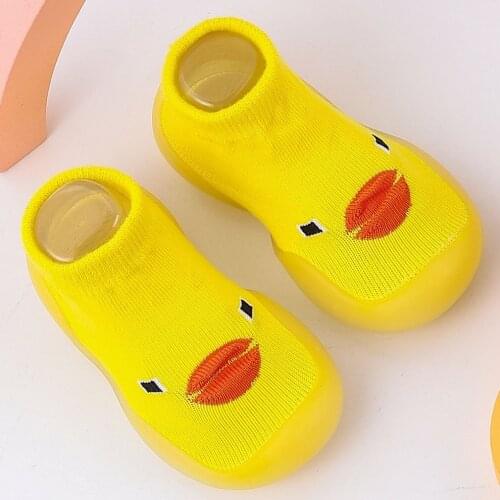 Children Anti-slip Shoes Newborn Girl Cotton Non-slip Floor Socks Boy And Girl Rubber Sole Cartoon Indoor Socks Infant Shoes