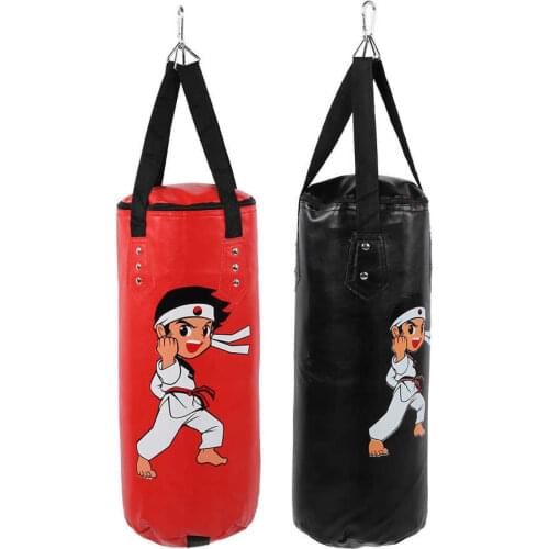 Children Boxing Sandbag 60cm Hanging Type Kid Sanda Muay Thai Training Hollow Hanging Boxing Sandbag Trainning Fitness Equipment