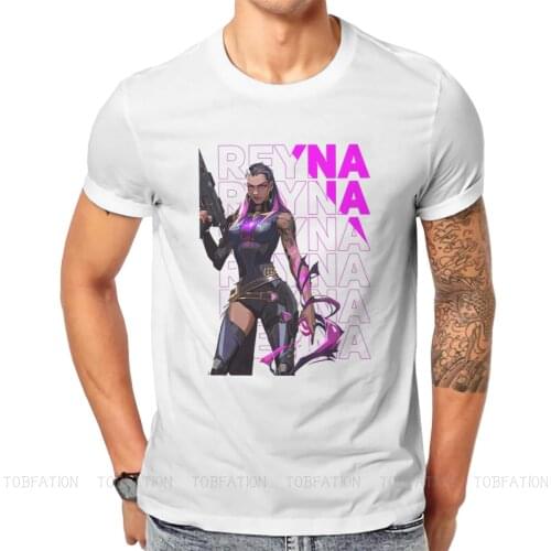 VALORANT Game Reyna Tshirt Top Graphic Men Vintage Punk Summer Mens Clothing Cotton Harajuku T Shirt