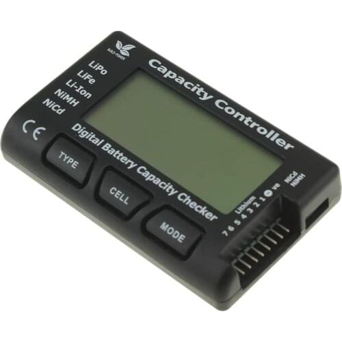 7 Digital Lipo Battery Capacity Checker Meter Tester for NiMH Nicd Life LiPo Li-ion Battery