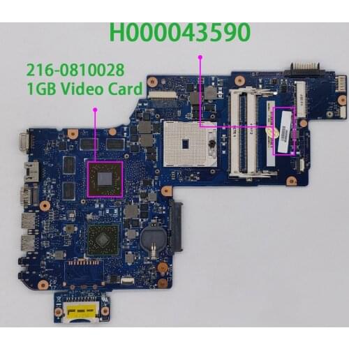 For Toshiba Satellite L870 C870 L870D C870D H000043590 w 216-0810028 1G Vram Laptop Motherboard Mainboard Tested