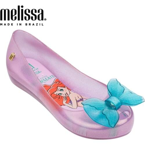 Melissa Ultragir 2020 New Girl Mermaid Sandals Brazil Jelly Sandals Melissa Children Sandals Beach Shoes Non-slip Toddler
