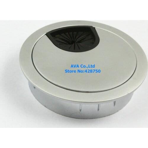 5 METAL COMPUTER DESK TABLE CABLE GROMMET HOLE COVER WIRE GROMMET / 50mm