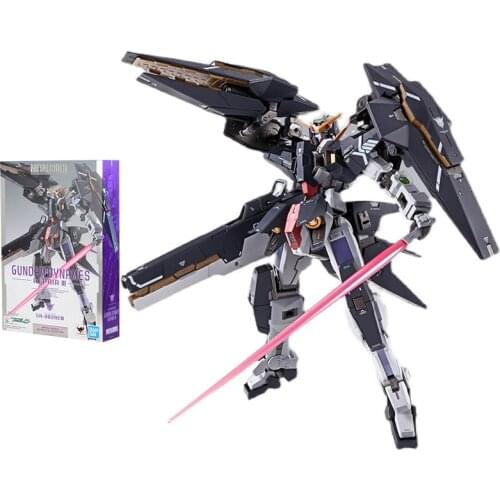 Bandai Gundam Model Kit Anime Figure METAL BUILD GN-002 Dynames Gundam Genuine Model Action Toy Figure Toys for Children