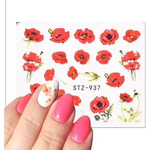 The New 3D Nail Stickers Flower butterfly stickers for nail Foil Love Heart Design Nails Accessories Fashion Manicure Sticker