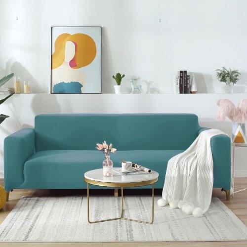 Solid Color Sofa Cover All-inclusive Full Cover Four Seasons Universal Elastic Simple Non-slip Fabric Sofa Cover Combination