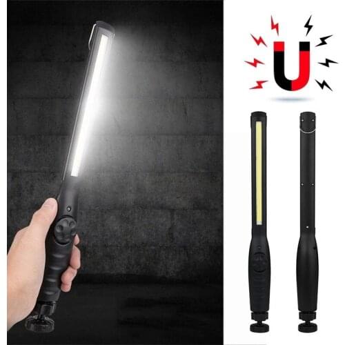 Rechargeable COB LED Work Light Cordless Emergency Magnetic Inspection Light Flashlight Workshop Camping Outdoor Lighting