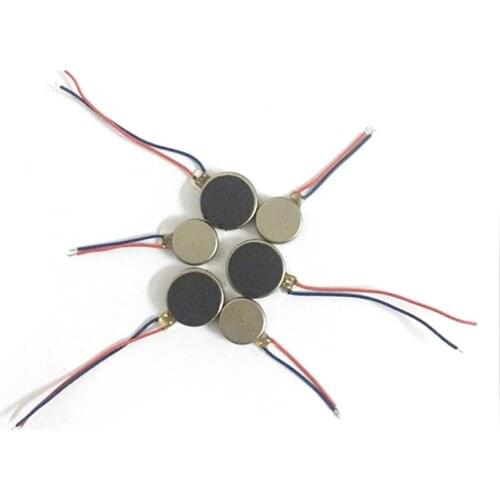 10x DC 3V 70mA 12000±2500RPM Phone Coin Flat Vibrating Vibration Motor Y98E New