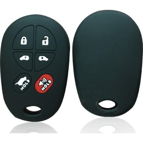 Silica Gel Key Holder For Toyota Sienna Remote Car Key Cover For Toyota Sienna Case For Keychain Alarm Covers For Car Keys