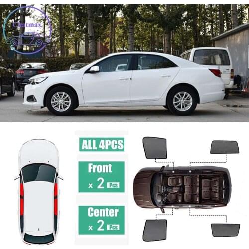 For Chevrolet Malibu 2012-2015 Window Sunshade UV Protection Ray Blocking Mesh Visor Laser Black Net Yarn