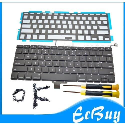 Brand new For Macbook pro 13.3" A1278 US Keyboard with backlit backlight & Screwdrivers & keyboard screws 2009 -2014 Years