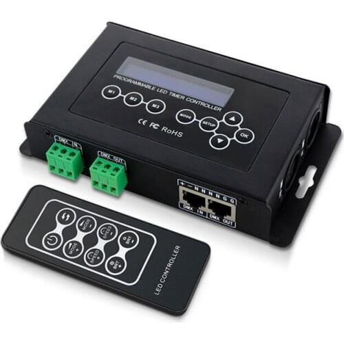 BC-100 Led RGB Controller DMX512 Signal 170 Pixels Led Light Controller LCD Display&RF Wireless Remote For Led Strip Moudle DC9