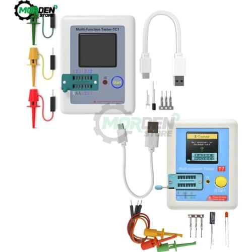TC-T7-H TCR-T7 LCR-TC1 High Precision Transistor Tester Diode Triode Capacitance ESR MOS/PNP/NPN LCR MOSFET TFT LCD Screen Test