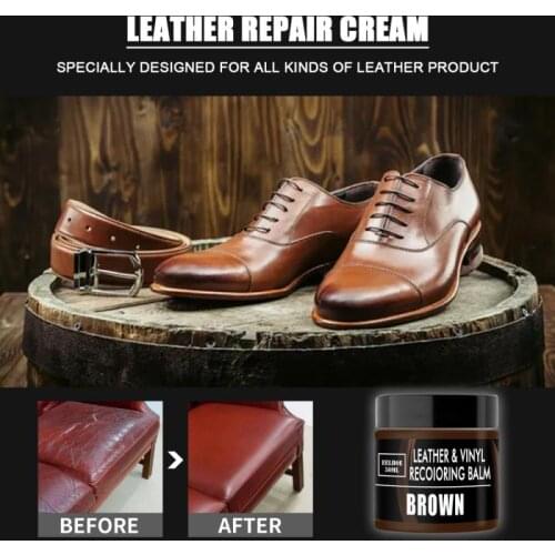 50ml Leather Repair Cream Leather Color Repair Gel Shoes Leather Seat Scratch Repair Cream All-Purpose Household Leather Cleaner