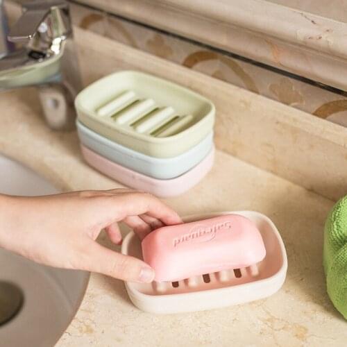 1pcs Bathroom Dish Plate Case Home Shower Travel Hiking Holder Container Soap Box Plastic Soap Box Dispenser Soap Rack