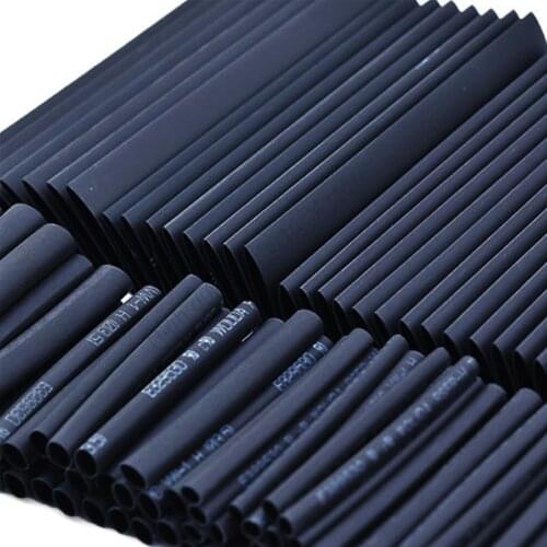 127 Pcs Heat Shrink Sleeving Tube Tube Assortment Kit Electrical Connection Electrical Wire Wrap Cable Waterproof Shrinkage 2:1