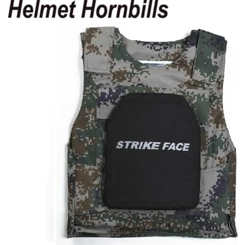Helmet Hornbills 2PCS Silicon Carbide&PE Level IV Bulletproof Panel Level 4 Stand Alone Ballistic Panel Level 4 Body Armor Plate
