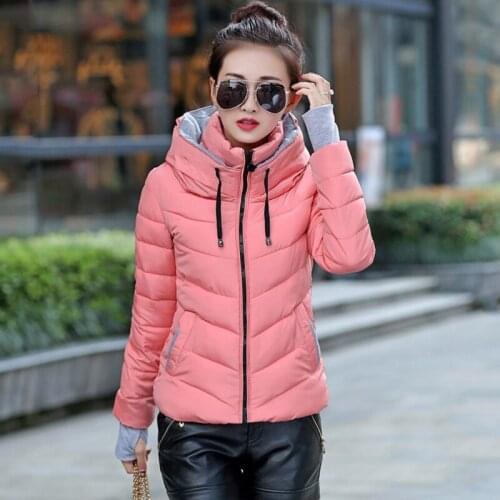2021 Jacket Female Padded Parka Womens Overcoat New Ladies Fashion Coat Winter Jacket Women Outerwear Short Wadded