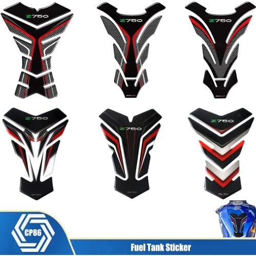 For KAWASAKI Z 750 S R Z750 Z750S Z750R Carbon Fiber 3D Motorcycle Sticker Gas Fuel Oil Tank Pad Protective Case