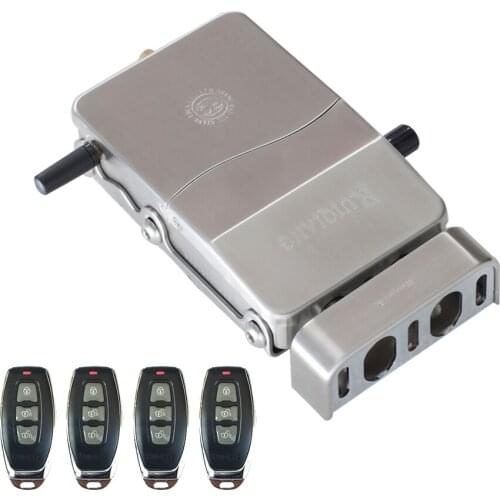 Wireless Keyless 433MHz Rolling Code Remote Control Electric Motor Lock Invisible Installation For Home Office