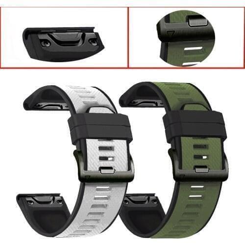 22mm Quick Easy Fit Strap For Garmin Approach S62 S60 Sport Silicone Wristband For Forerunner 935 945/Quatix 5/Instinct Bracelet