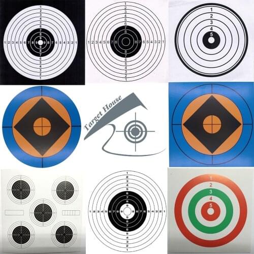 Paper Targets 5.50"*5.50"-20 Pcs Per Pack-8 Options