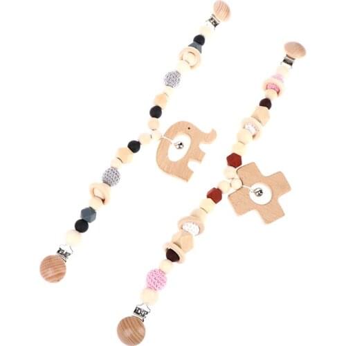 Wooden Baby Pram Clip Toys Baby Gym Hanging Pendants Toys Baby Stroller Bed Bell
