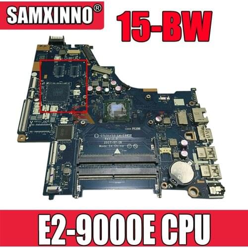 For HP PAVILION 15-BW Laptop Motherboard 924721-001 CTL51/53 LA-E841P DDR4 With E2-9000e CPU MB 100% Tested Fast Ship