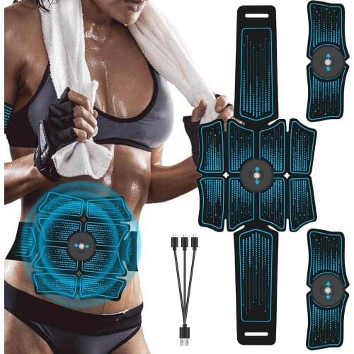 Electrostimulation Abdomen Muscle Stimulator Trainer Abs EMS Fitness Equipment Vibrating Slimming Massager Belt Home Workout