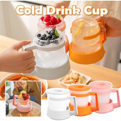 Ice Cup Mold Ice Glass Maker Mold Creative ice cup cold drink cup beer fruit handy iced cup colorful ice cube Freezing Mold