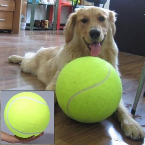 9.5 Inches Dog Tennis Ball Giant Pet Toy Tennis Ball Dog Chew Toy Signature Mega Jumbo Kids Toy Ball For Pet Dogs Supplies