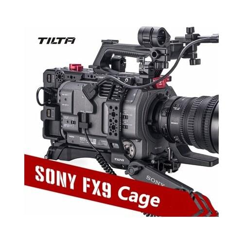 TILTA Camera Cage for SONY PXW-FX9 DSLR Camera Full Cage PXW FX9 Rig Base Plate Power ES-T18-V Studio Photography Accessories