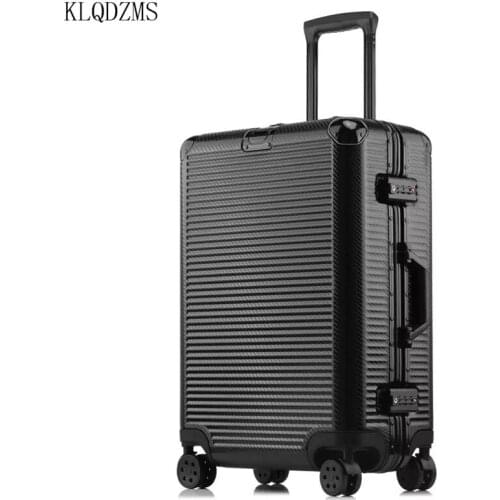 KLQDZMS Innovative Mans Travel Trolley Wheeled Suitcase 20’’24’’26’’29 Inch Pure PC Personalized Cabin Rolling Luggage