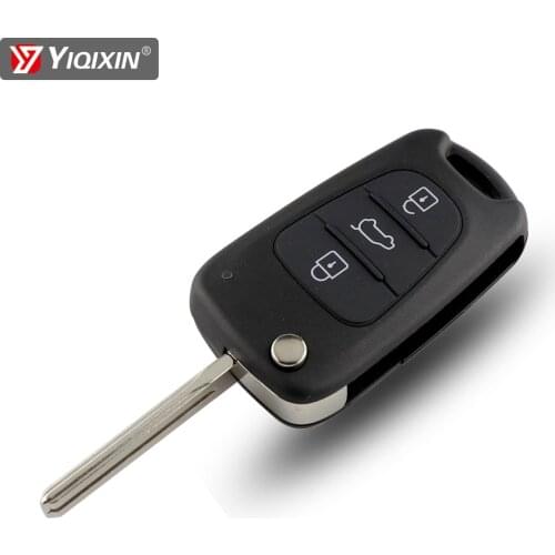 YIQIXIN Key Housing For Hyundai Avante I20 I30 IX35 Remote Car Key Shell Fob Cover Case Flip Folding For Kia With Blade 3 Button