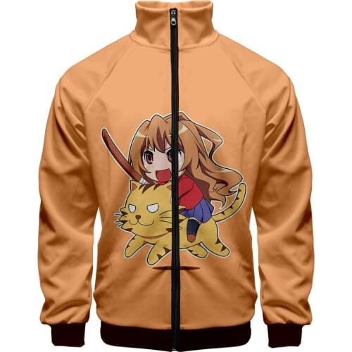2021 3D Print Toradora Zipper Jackets Casual Jacket New Fashion Highstreet Autumn And Spring Men/Women Jacket Clothes