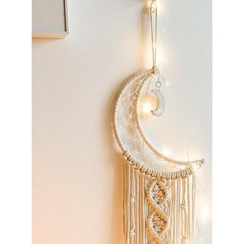 Moon Dream Catcher, Bohemian Dream Catcher, Home Decor, Room Decor, Gifts for Mom, Wife, Daughter, Lover, Friends