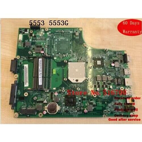 Notebook PC Main Board For Acer Aspire 5553 5553G Motherboard DA0ZR8MB8E0 MB.PU906.001 WORKING
