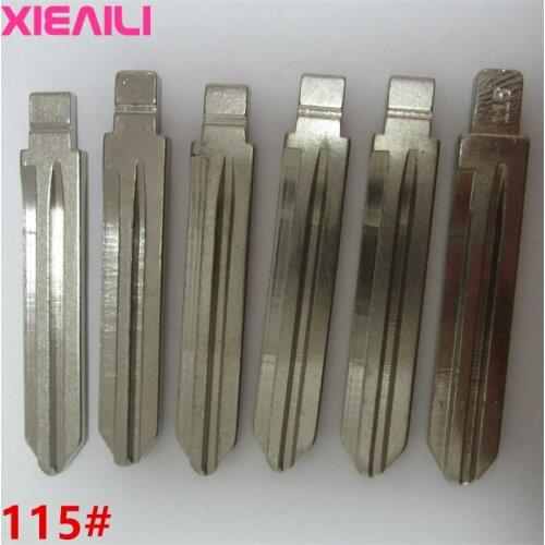 XIEAILI 20Pcs/lot 115# Metal Blank Uncut Flip Remote Key Blade For Kia 12K2 S393