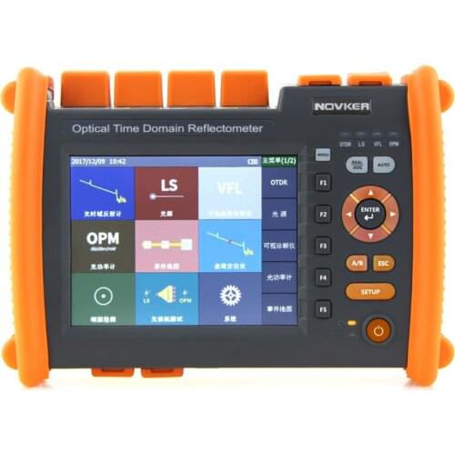 Optical Time Domain Reflectometer NK5600-SM-OTDR-1310-1550nm-30/32dB Novker Handheld Integrated VFL 5MW Touch Screen OTDR