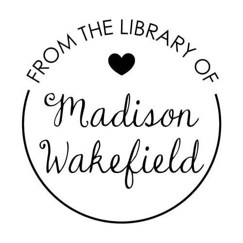 Custom Embosser Library Stamp with gift box ,Personalized From the Library of Embosser,steel embosser,stamp