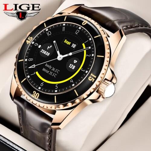 LIGE 2021 New Smart Watch Men Bluetooth Watch Heart Rate Full Touch Waterproof Fitness Tracker Women Smartwatch For Android IOS