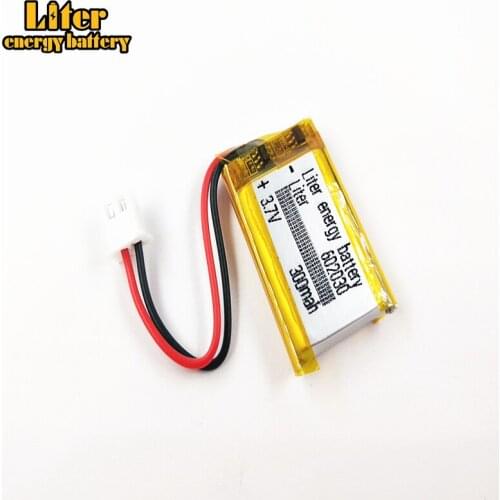 XHR-2P 2.54 500mAh 602030 3.7V lithium polymer battery, Bluetooth MP3 wireless card audio recorder