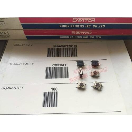 Japan NKK CB315FP Tact Switch 6*6*3.1 Patch 4 Foot Waterproof and Dustproof Micro Switch