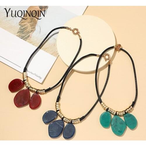 2021 Korean Rope Long Chain Necklaces for Woman Fashion Jewellery Vintage Pendant Necklace Charms Personalized Accessories New