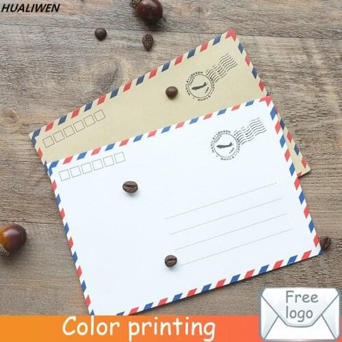 20Pcs/lot 12.3*17.5CM Postcard Letter Paper Kraft Paper Envelope Retro Wallet Envelope Student School Office Gift
