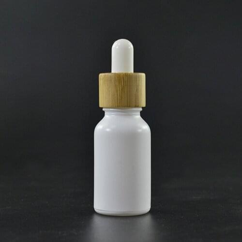 468pcs*15ml matte frosted black ,White ,Gold ,Silver glass dropper bottle e juice essential oil bamboo cap