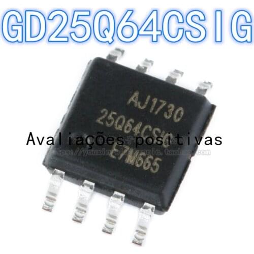 5PCS-50PCS 2020+ Brand new original GD25Q64CSIG SOP-8 GD25Q64 SOP8 code: 25Q64CSIG memory chip