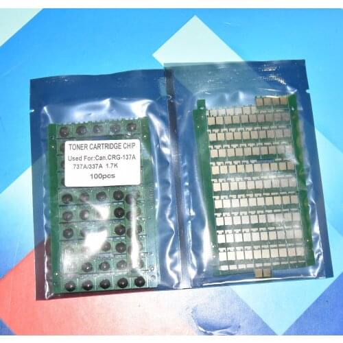 Free Shiping 50PCS* CRG137 CRG3337 CRG737A For Canon MF229DW MF224dw MF222dw 235 MF236 MF246 Reset Cartridge Toner Chips