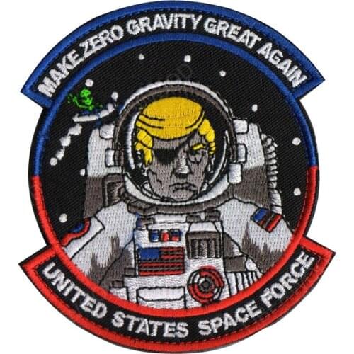 Apollo Astronaut Pirate TRUMP Embroidery Patches Badges Emblem military Army Accessory spacecraft spaceship SPACE