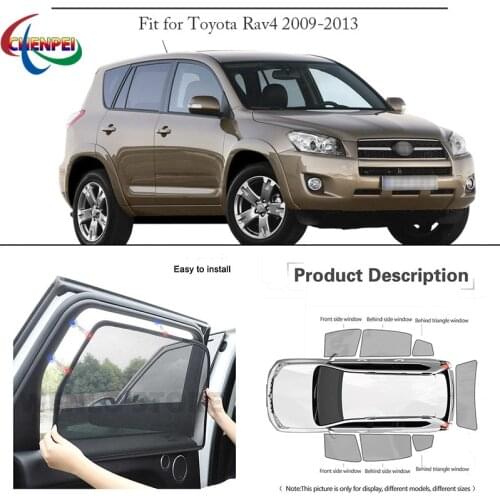 For Toyota RAV4 2009 Car Full Side Windows Magnetic Sun Shade UV Protection Ray Blocking Mesh Visor Car Decoration Accessories